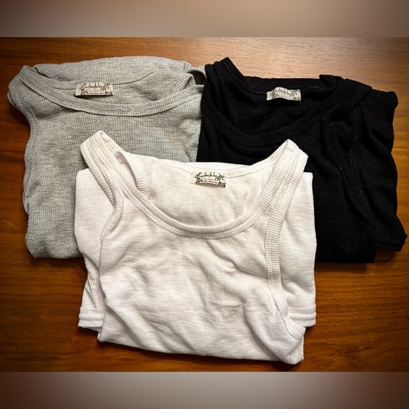 FREE PEOPLE Racer Back Tank Tops, price for 1, multiple colors, 10 larges, 2 med - Picture 7 of 16